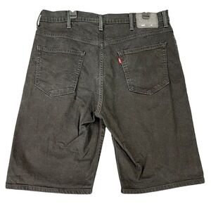 Levis 569 Loose Fit Black Denim Shorts Mens W38 Casual Five Pocket Streetwear